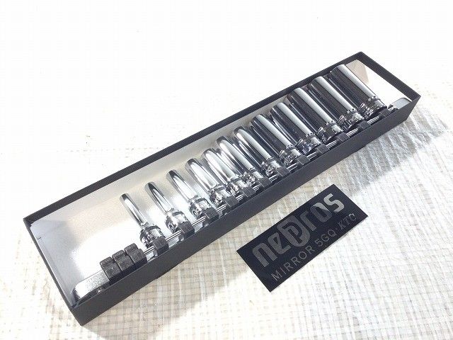 nepros ネプロス 9.5 sq ディープソケットセット 12コ組 6角 5.5 mm～14 mm 12角 17 mm～24 120628