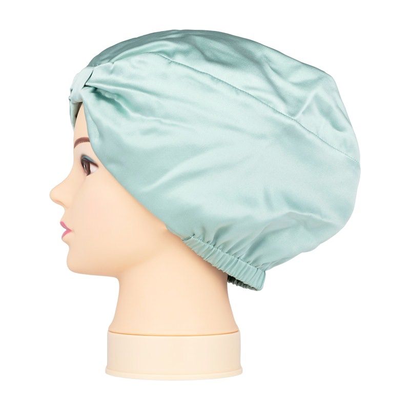 MY 260 ♥ footokyo フートウキョウ シルクナイトキャップ ミントグリーン シルク100％ 就寝用 髪に優しい ヘアケア 美髪 保湿 寝癖防止 摩擦レス 敏感肌対応 レディース ヘアキャップ