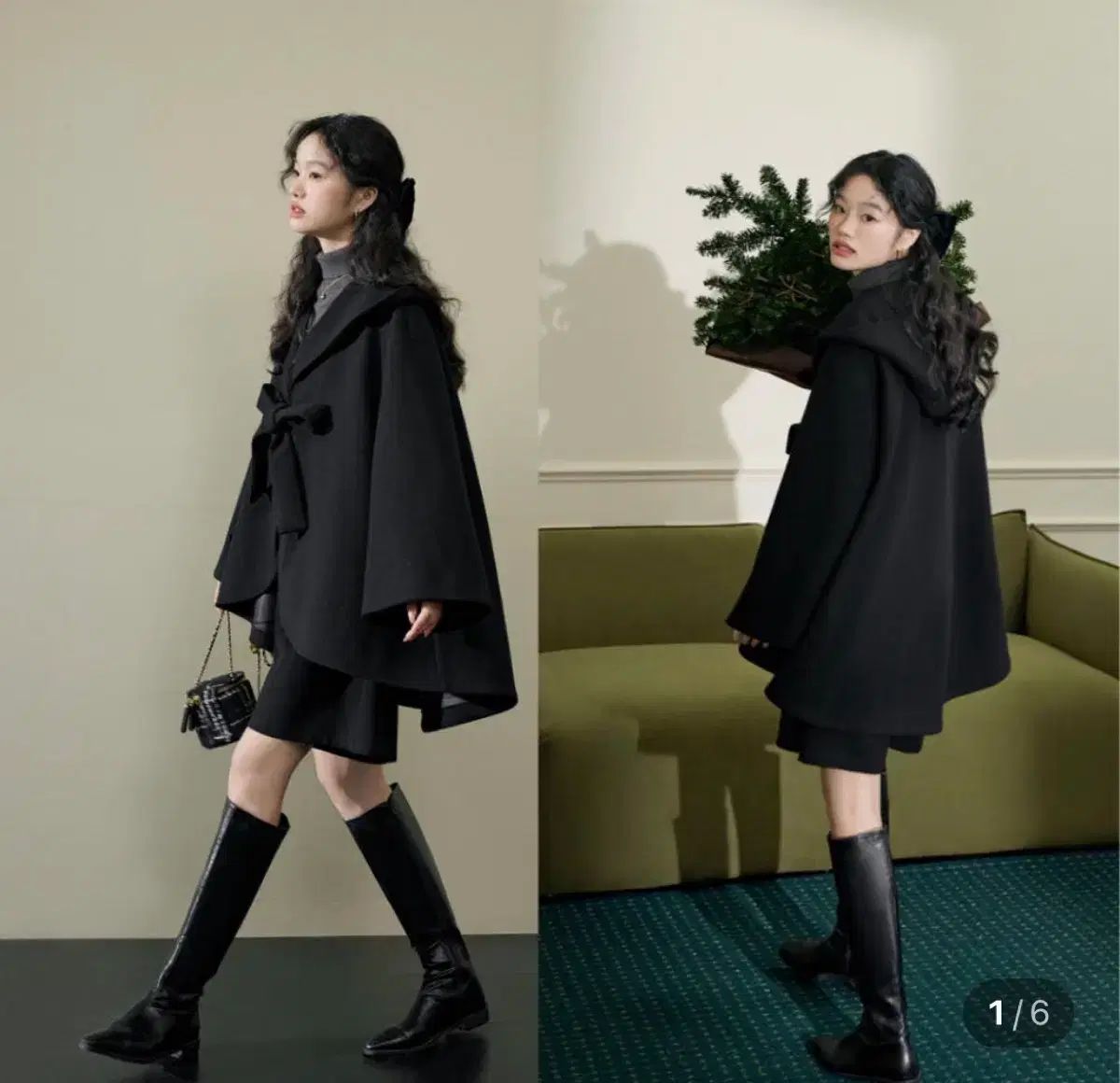 KUOSE クオセ ケープコート ワイドKARA フードケープコート ハーフコート S