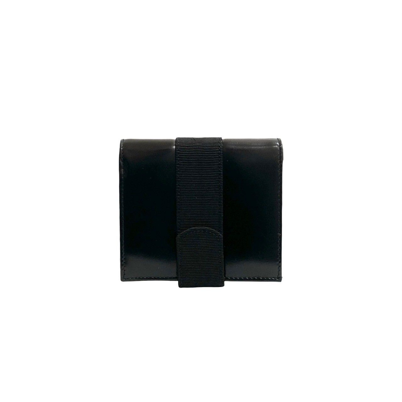 き Salvatore Ferragamo サルヴァトーレフェラガモ ヴァラ 金具 レザー 本革 二つ折り 財布 ウォレット ブラック 61508