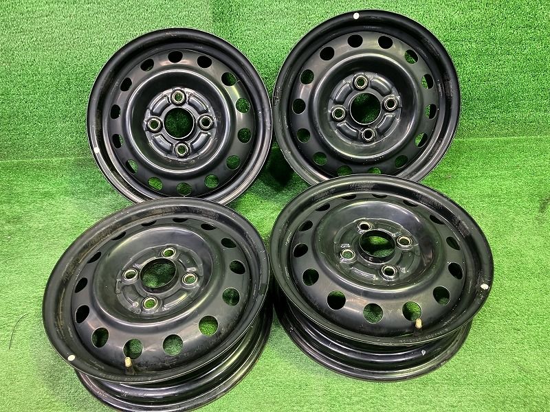 三菱 ekワゴン H 82 W ホイール スチール クロ 13インチ 4 00 B 4穴 4本 100