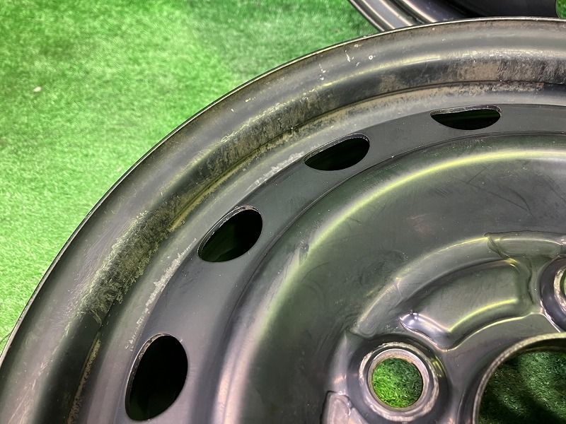 三菱 ekワゴン H 82 W ホイール スチール クロ 13インチ 4 00 B 4穴 4本 100