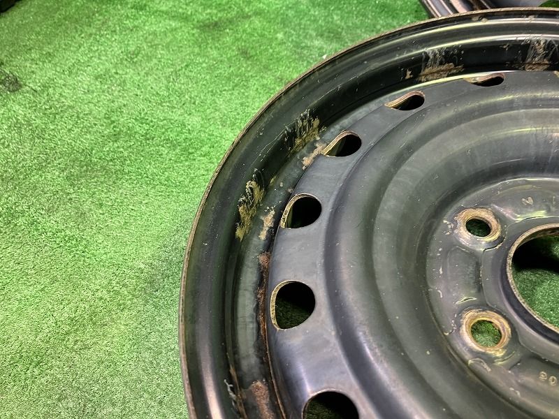 日産 NISSAN セレナ HC 26 ホイール スチール クロ 15インチ 5 J 5穴 4本 114 3