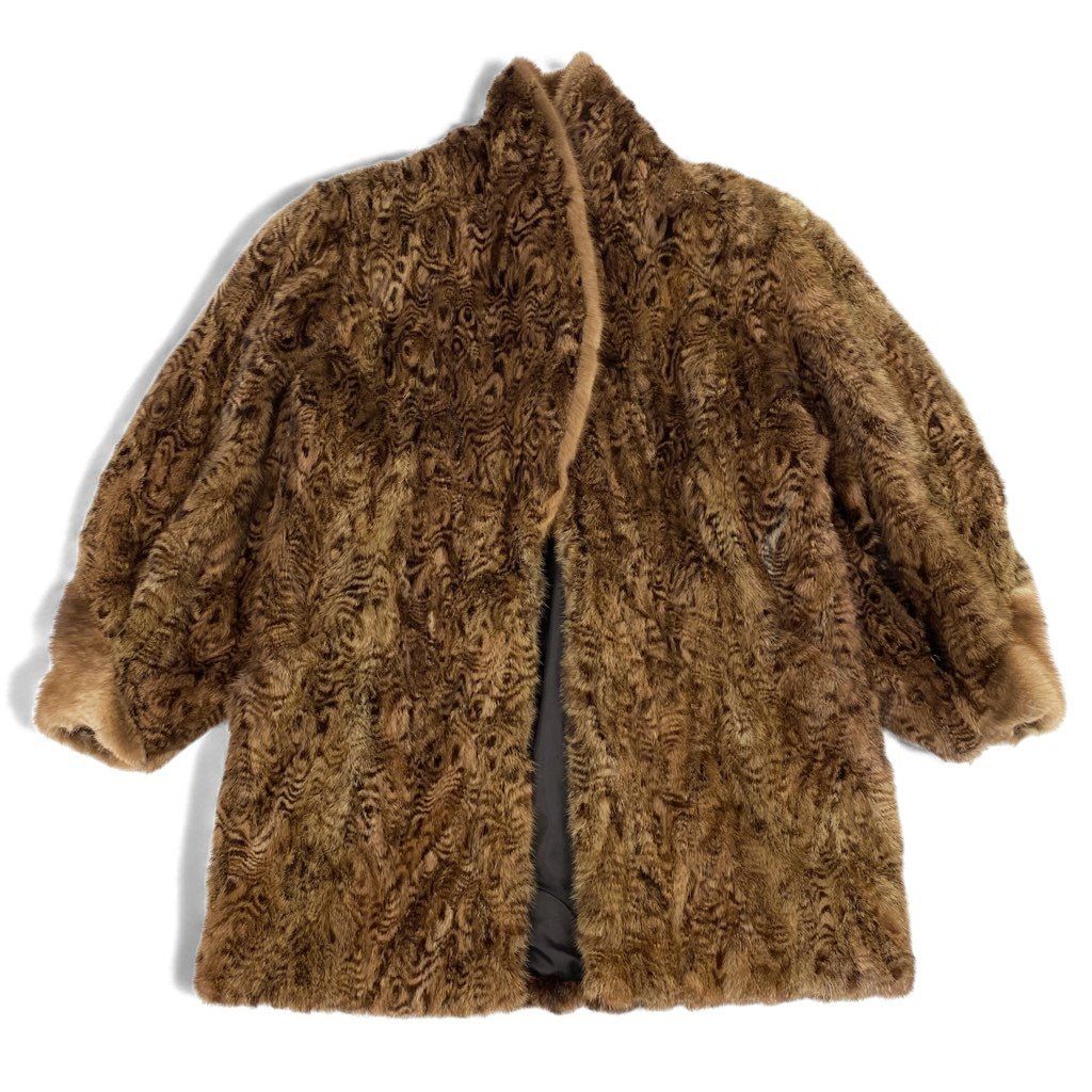 パステルミンク ミンクファー ロングコート ブラウン 着丈106cm パステルミンク ミンクファー ロングコート ブラウン 着丈106cm