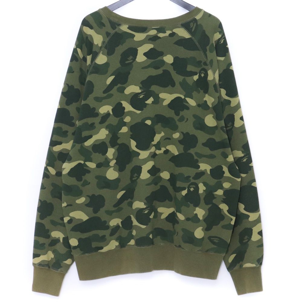 A BATHING APE カモ柄 ラインストーン スウェット トレーナー 2XL