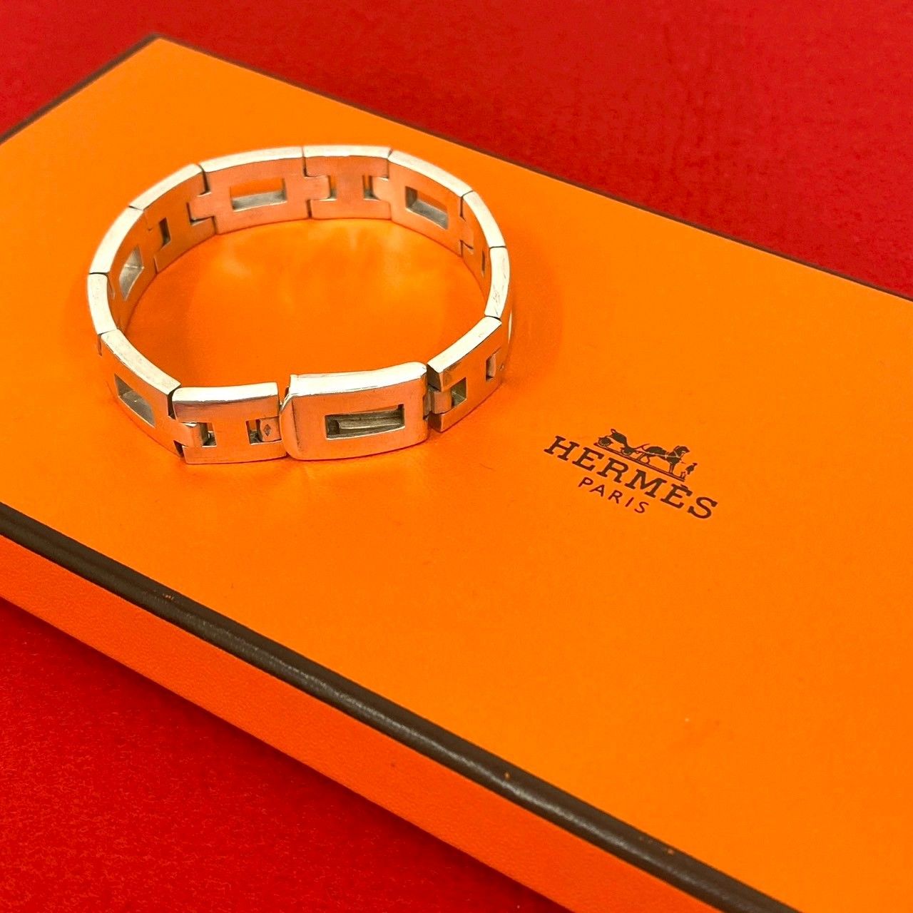 極 美品 希少品 HERMES エルメス ヘラクレス シルバー925 ブレスレット