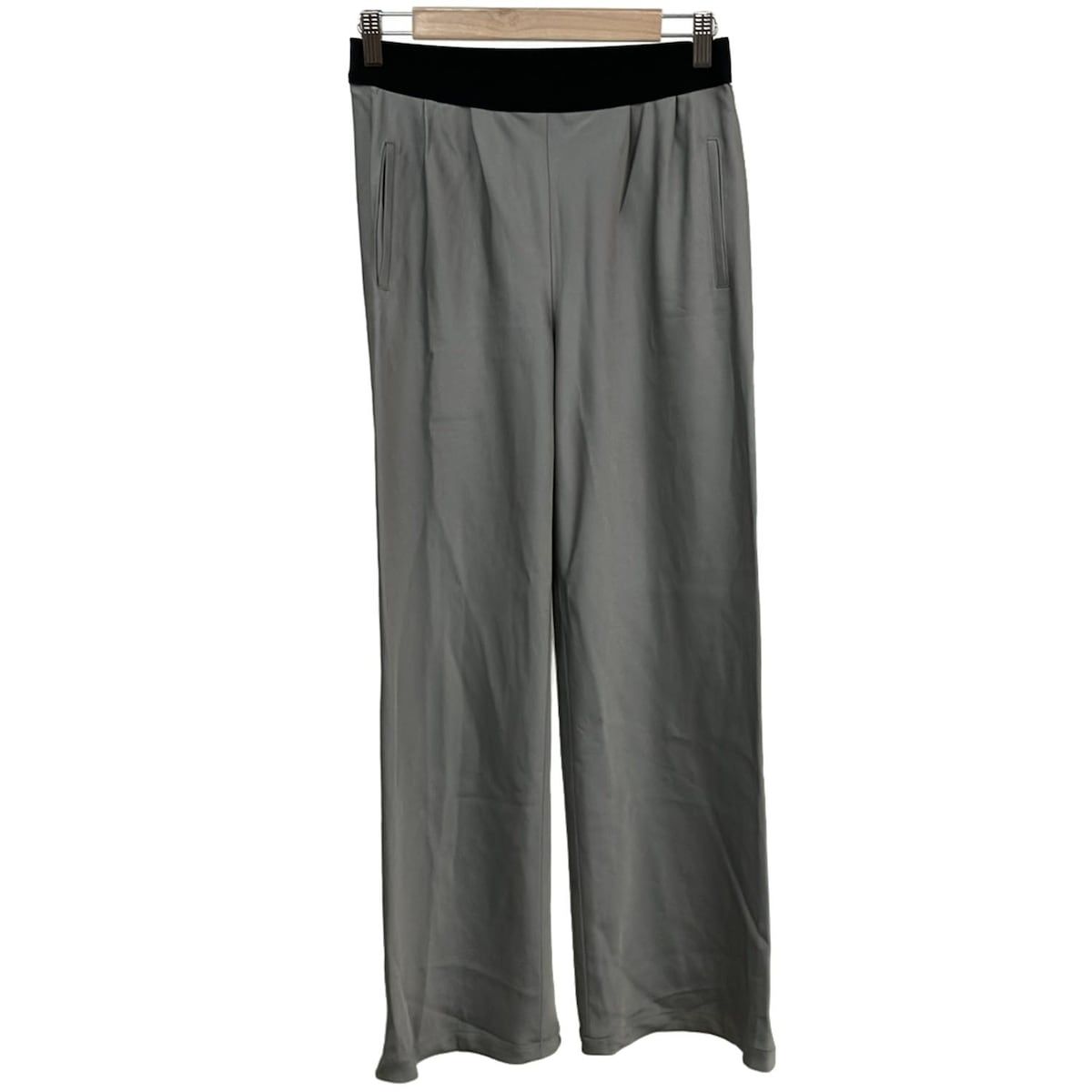 M Fil エムフィル パンツ サイズ28 L レディース グレー フルレングス ウエストゴム