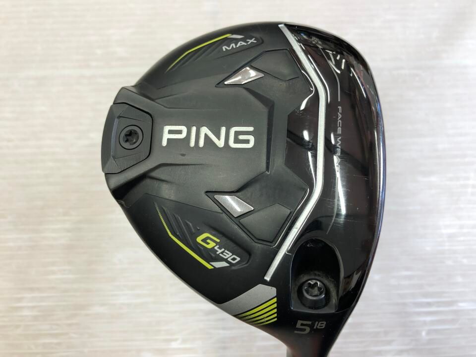 ピン G 430 MAX 18度 ALTA J CB BLACK Rフレックス フェアウェイウッド 最短