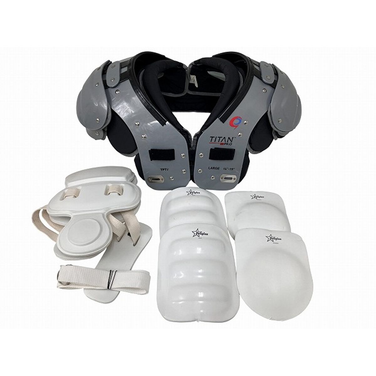 TITAN ショルダー Lサイズ アメフト パット付き 18-19 防具 セット 良好