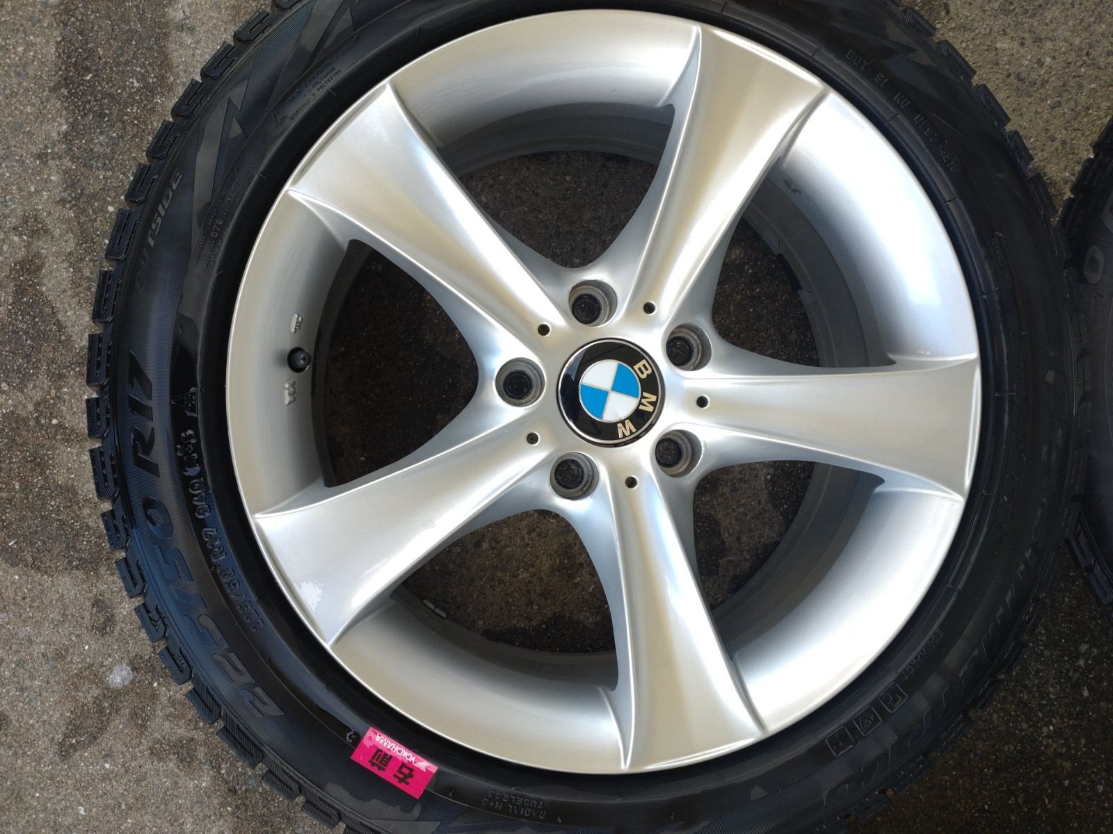 BMW 3シリーズ TARGA AGA 17 7 5 J 37 PCD 120 H ＆ ピレリ ICE 225 50 R 4本