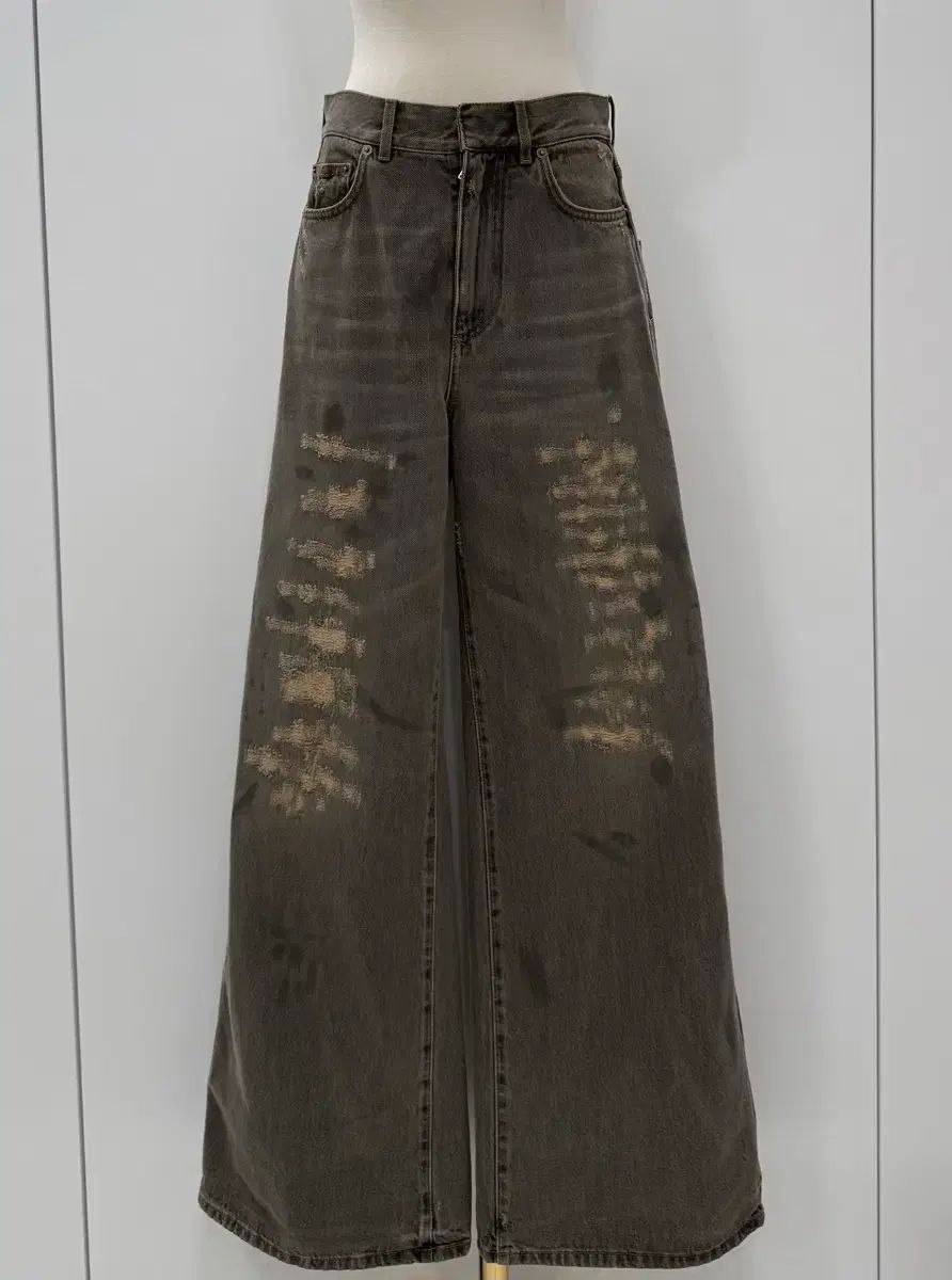 Dior ディオール フ グレー ジーン ワイド パンツ 34