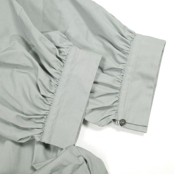  YLEVE イレーヴ COTTON WEATHER PEASANT OP コットンウェザーぺザントワンピース 168-3155041 0 グレー ドレス トップス g 24492 半袖 シャツワンピース