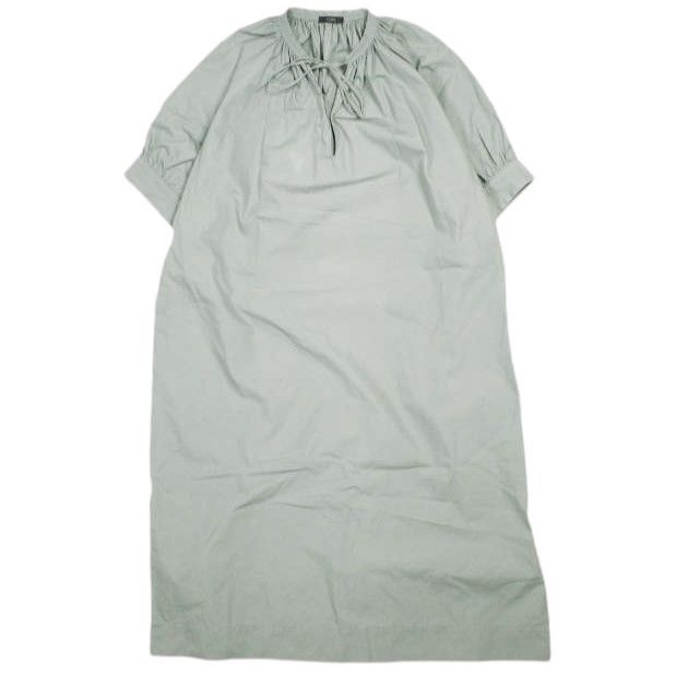 YLEVE イレーヴ 日本製 COTTON WEATHER PEASANT OP コットンウェザーぺザントワンピース 168-3155041 0 グレー ドレス トップス YLEVE イレーヴ 日本製 COTTON WEATHER PEASANT OP コットンウェザーぺ