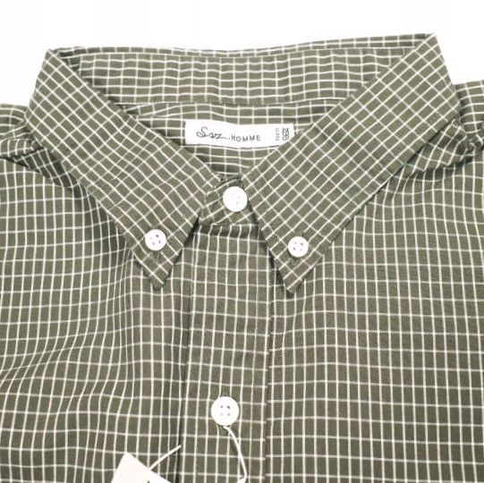 新品 SSZ x Western Hydrodynamic Research 25AW 別注 WHR BD SHIRT オーバーサイズチェックボタンダウンシャツ 11-11-1296-139 M BROWN 新品 SSZ x Western Hydrodynamic Research エスエスズィー ウエスタン