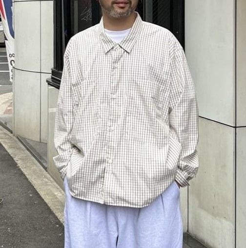 トップス SSZ BEAMS 2025 FW LOOSE NECK shirt SSZ エスエスズィー 25AW W/ATN SHIRTS ルーズネックチェックシャツ 11