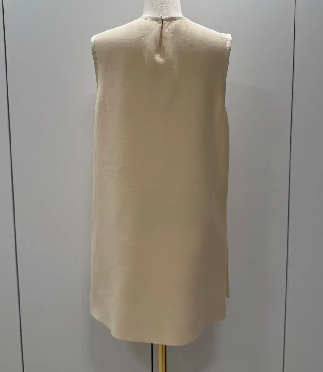 Dior ディオール クリーム ウールシルク チュニック ノースリーブ ONE PIECE 38