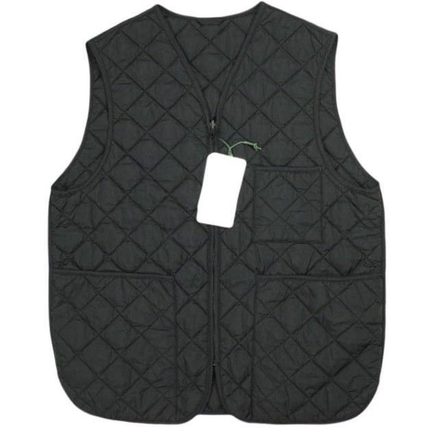 Barbour x EDIFICE バブアー マーカウェア エディフィス 24 AW 別注 VEST キルティングベスト 3 BLACK ジレ トップス