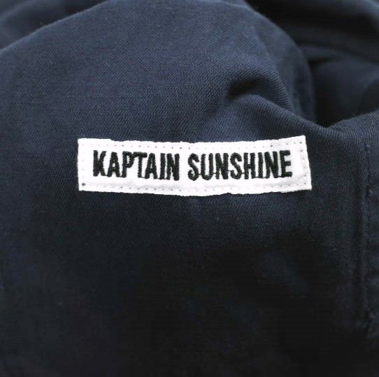 KAPTAIN SUNSHINE キャプテンサンシャイン 23SS 日本製 Coverall Jacket コットンリネン カバーオールジャケット KS23SJK09 38 NAVY KAPTAIN SUNSHINE キャプテンサンシャイン 23SS 日本製 Coverall
