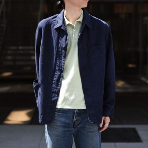 KAPTAIN SUNSHINEリネンシルクシャンブレー カバーオールジャケット KAPTAIN SUNSHINE カバーオールジャケット KAPTAIN SUNSHINEリネン