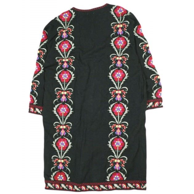 Freada フリーダ 23 SS インド刺繍花柄ガウン 231 3503 Free BLACK FREAK‘S STORE シャツ ワンピース トップス g 24554