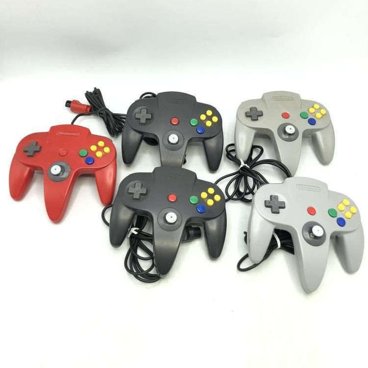 中古】ｹﾞｰﾑOP）ジャンク/動作未確認)ニンテンドー64コントローラー 5個