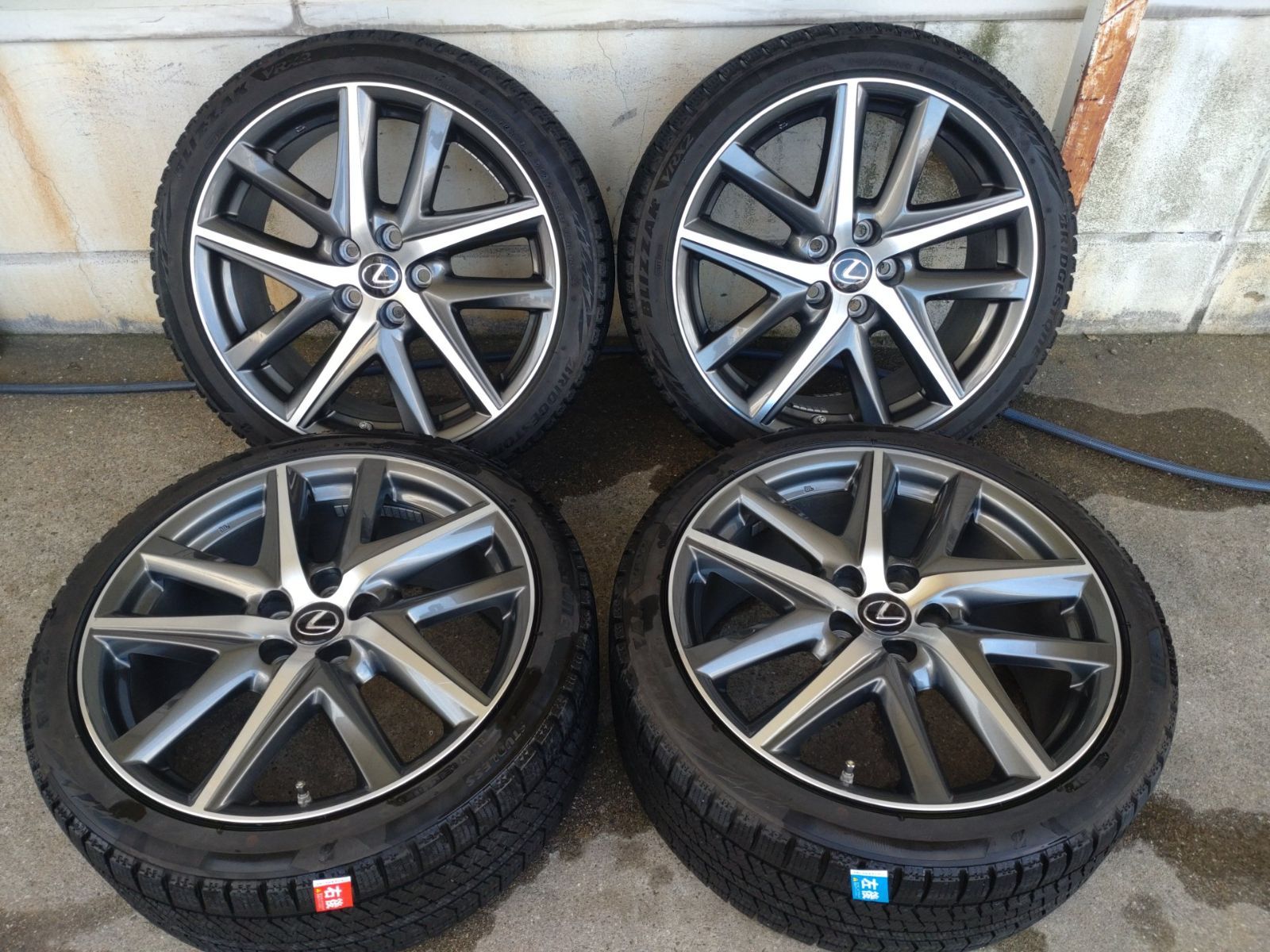 レクサス LEXUS GS Fスポーツ ホイール 19 8 J 45 9 60 114 3 5 H ＆ブリヂストン VRX 2 235 40 R 265 35 4本