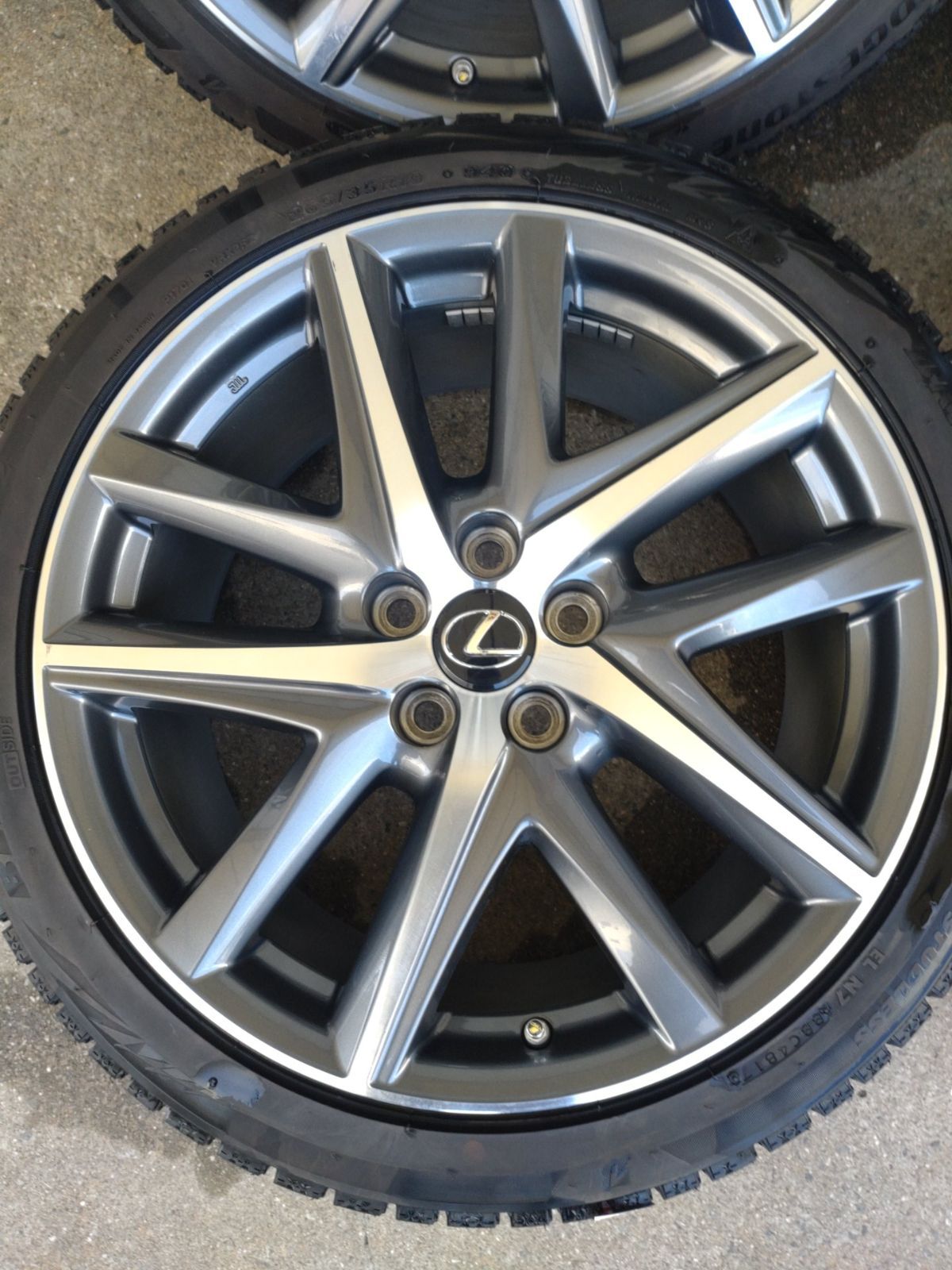 レクサス LEXUS GS Fスポーツ ホイール 19 8 J 45 9 60 114 3 5 H ＆ブリヂストン VRX 2 235 40 R 265 35 4本