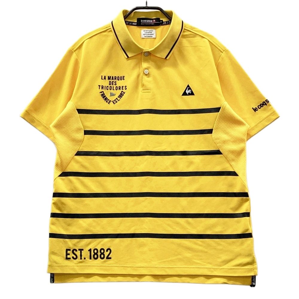 サイズ：M LE COQ GOLF ルコックゴルフ 半袖ポロシャツ ボーダー柄