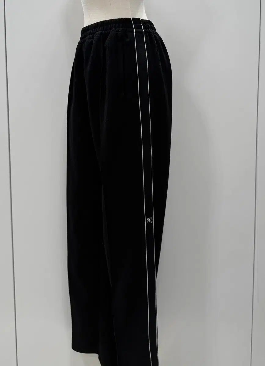 Alexander Wang ブラック ロゴ テープ パンツ s