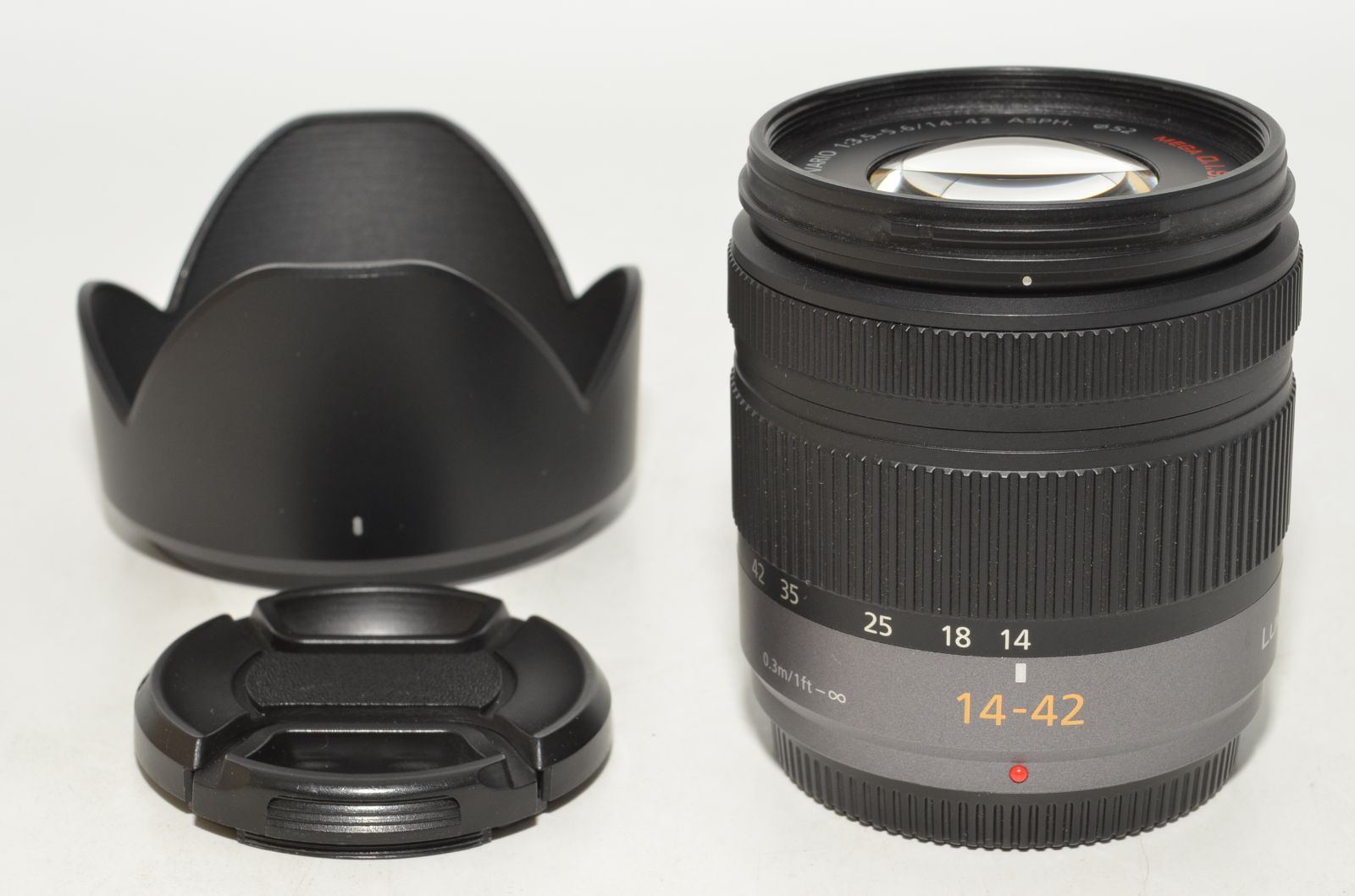 251199☆ほぼ新品☆パナソニック LUMIX G VARIO 14-42mm F3.5-5.6 ASPH 