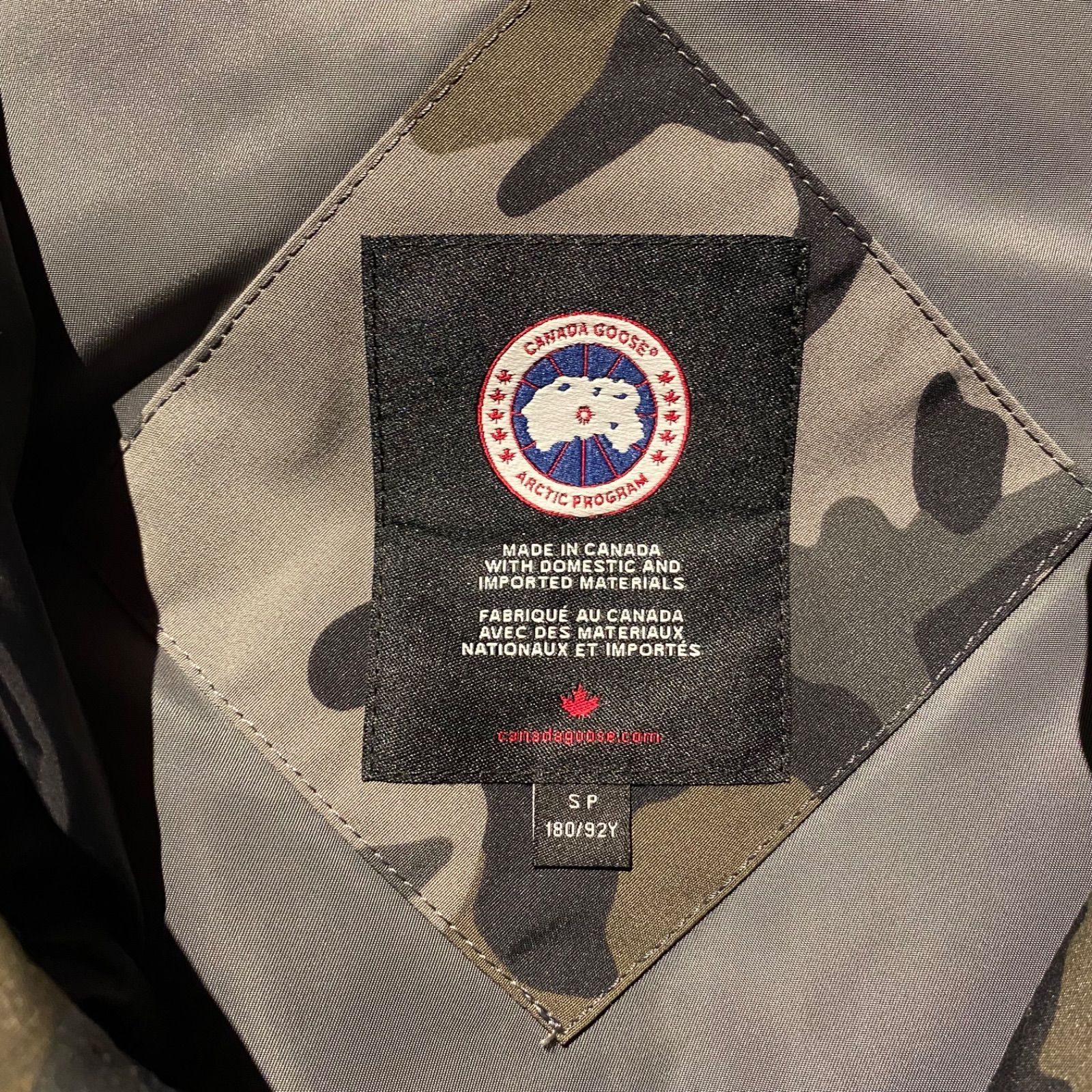 eYe JUNYA WATANABE MAN × CANADA GOOSE 20AW カモ柄 ダウンジャケット 