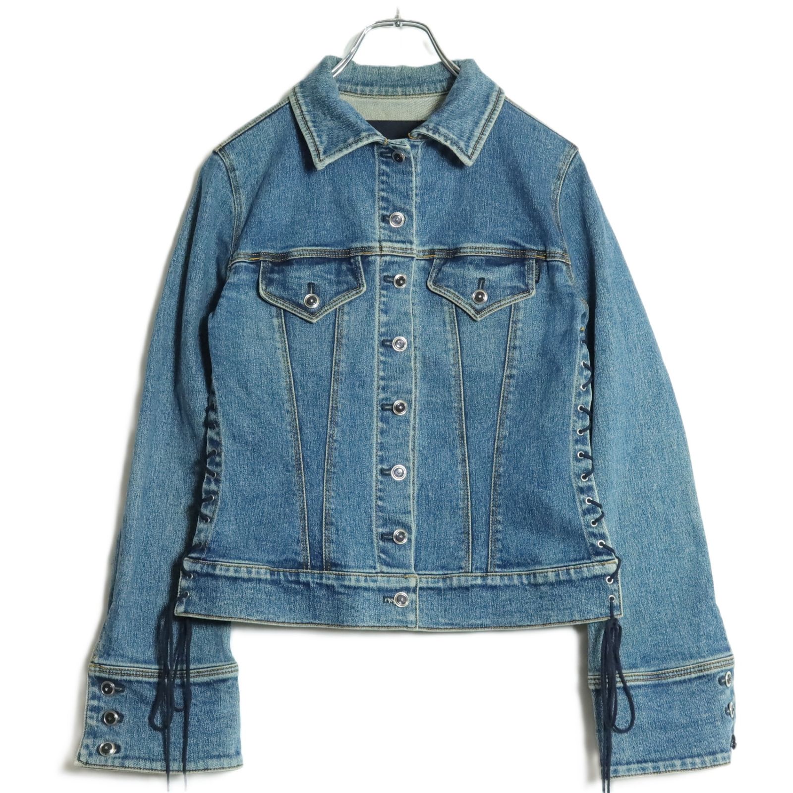 インゲボルグ☆デニムの上下セット ジャケット&ロングパンツ 大きい