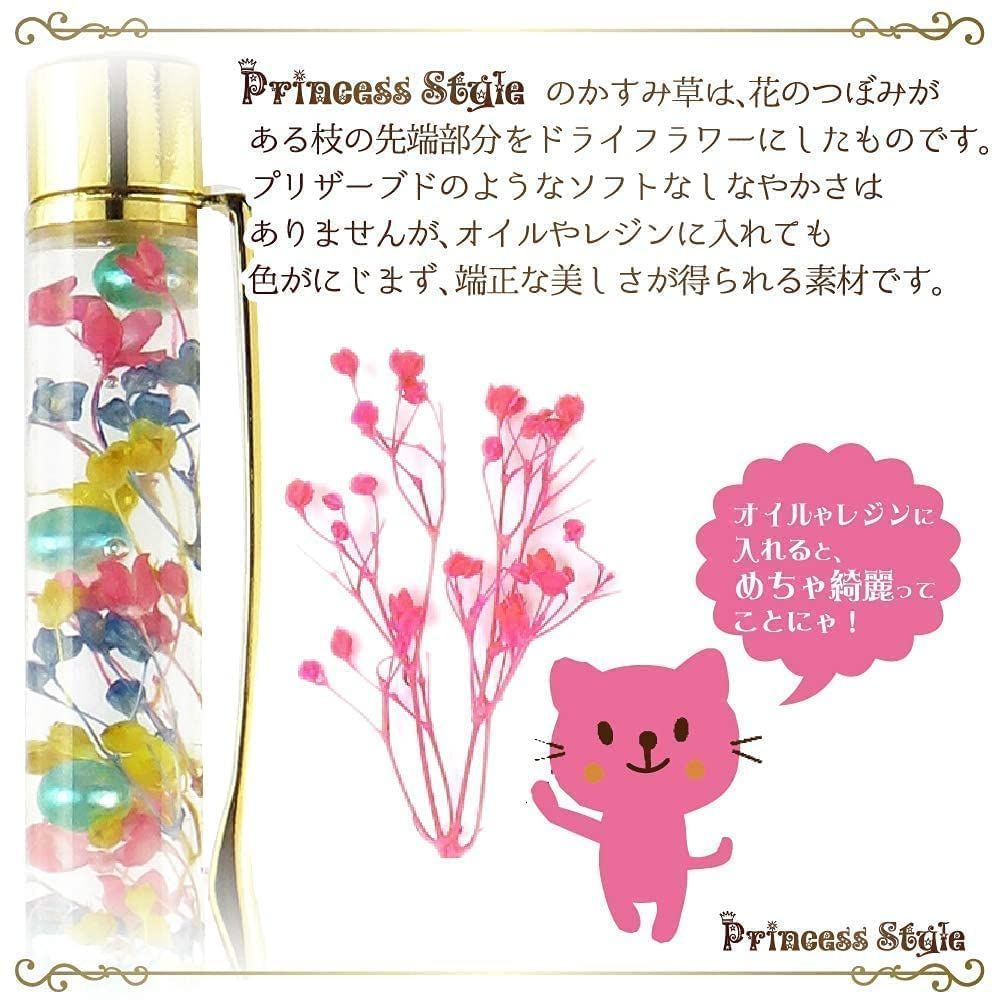 ミニ かすみ草 ドライフラワー レジン ハーバリウムボールペン 材料 花