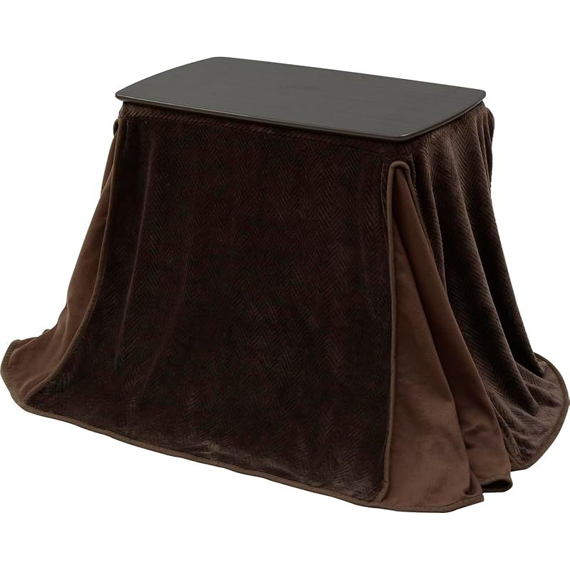 山善] こたつ テーブル 専用布団セット 幅75×奥行40×高さ55~65cm 即納：[山善] こたつ テーブル 専用布団セット 幅75×奥行40×高さ55