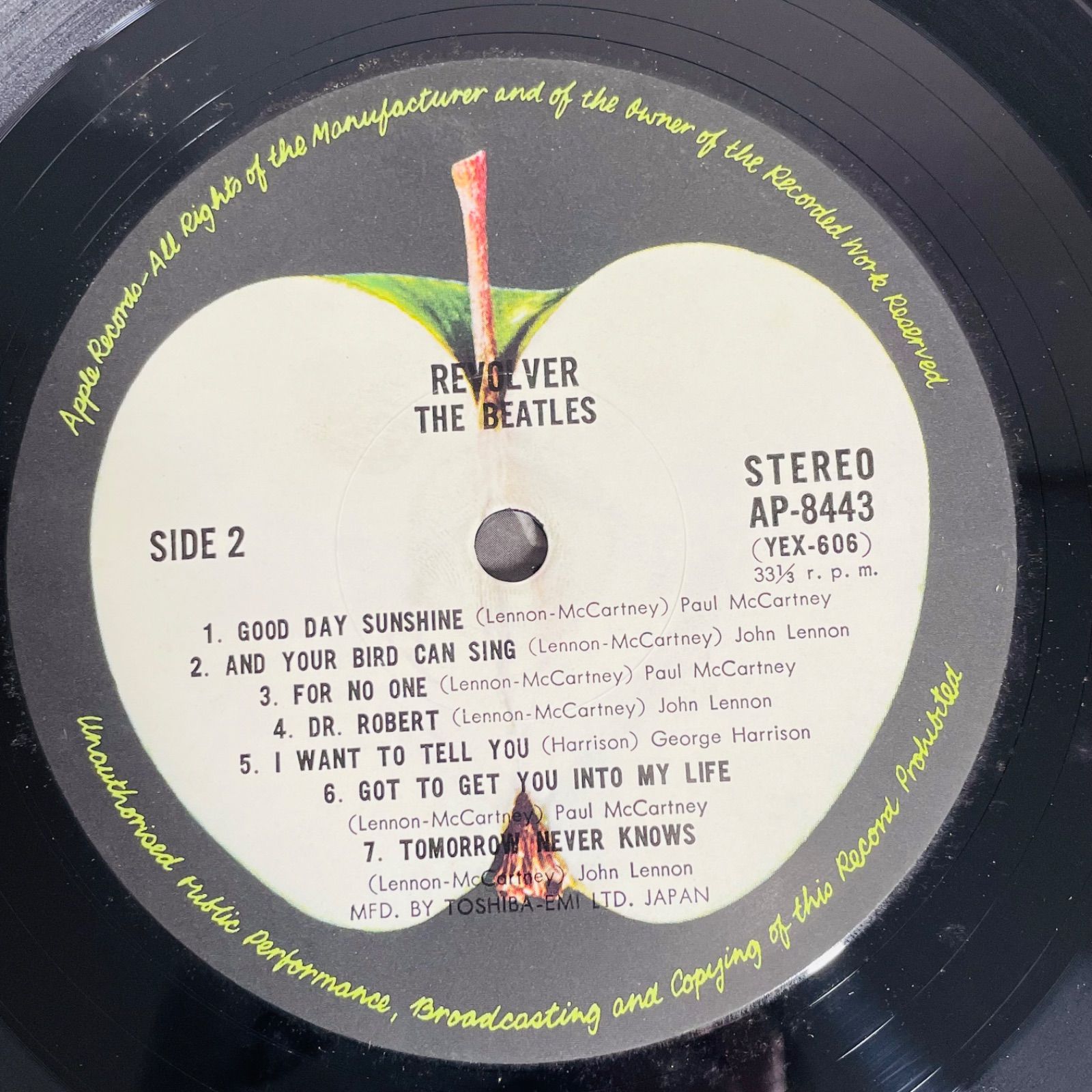LPレコード】THE BEATLES / Revolver（AP-8443）Apple盤 国内盤 
