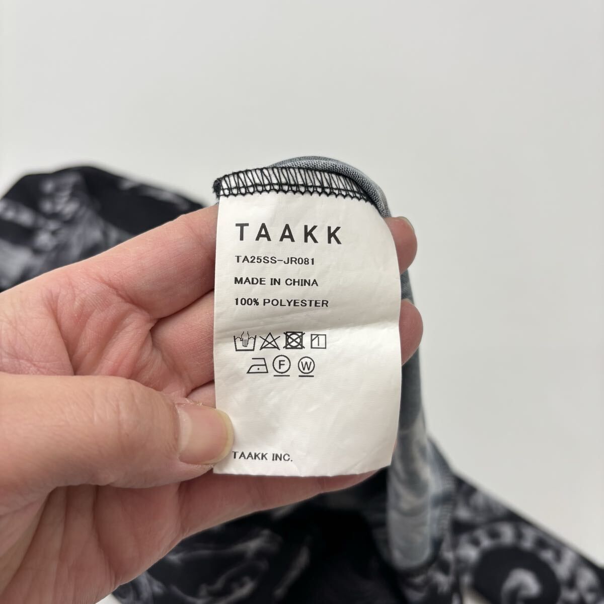 25ss 2025 良品 TAAKK ターク WALL PAPER TULLE ウォール ペイパー