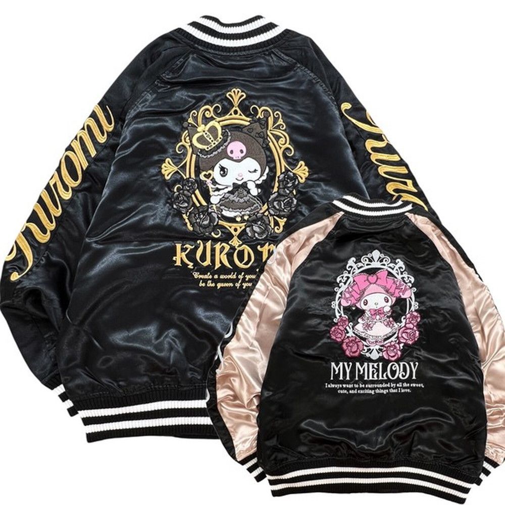 クロミ マイメロディ リバーシブル スカジャン 秋冬 ジャケット アウター キャラクター mm 1853-35