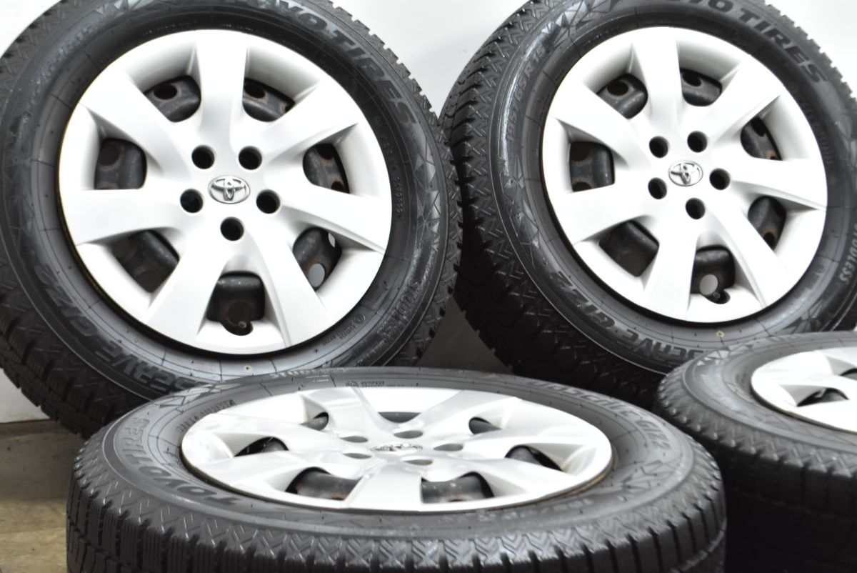 バリ溝 スタッドレス付 トヨタ ウィッシュ 15 in 6 J 45 PCD 100 製 トーヨー 195 65 R プリウス カローラ ツーリング