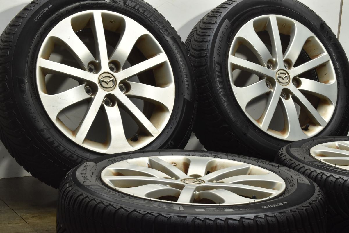 製 オールシーズンタイヤ マツダ プレマシー 16 in 6 5 J 52 PCD 114 3 ミシュラン クロスクライメート2 205 55 R アクセラ