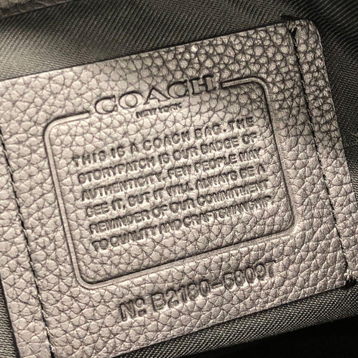 COACH コーチ 2WAYバッグ  レザー 58097   ブラック メンズ / 240001126859 COACH コーチ 2WAYバッグ レザー 58097 ブラック メンズ