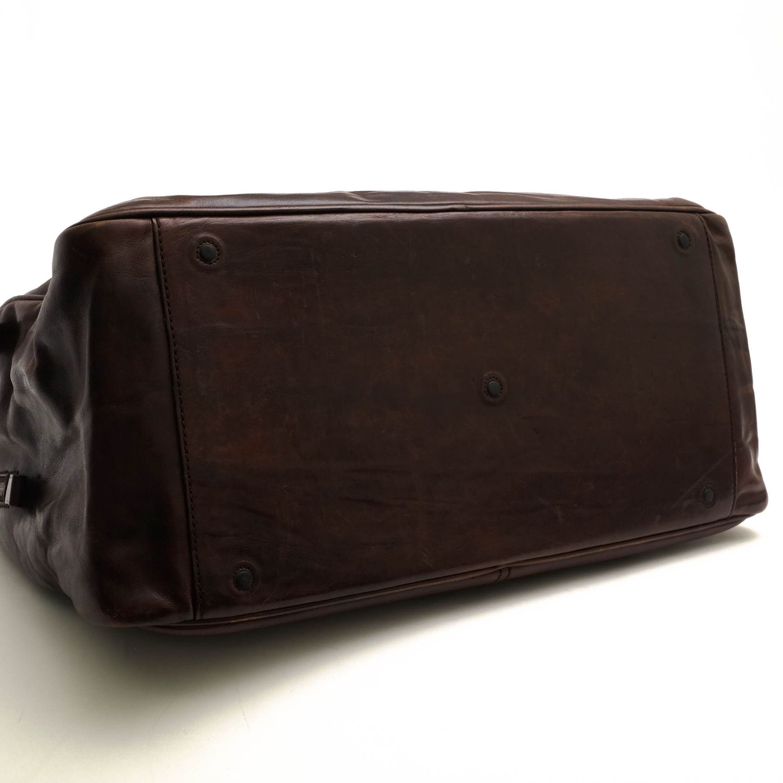 Daniel&Bobダークブラウン レザー ボストンバッグ Daniel&Bobダークブラウン レザー ボストンバッグ
