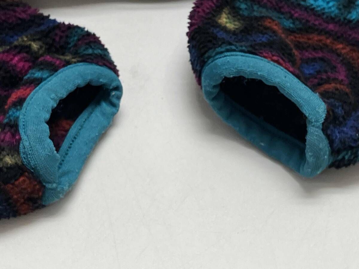 総柄 ハーフジップフリースジャケット