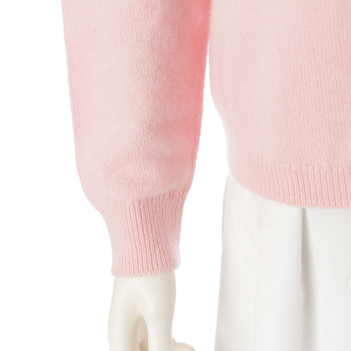 バランタイン カシミヤ 金ボタン クルーネック ニット カーディガン