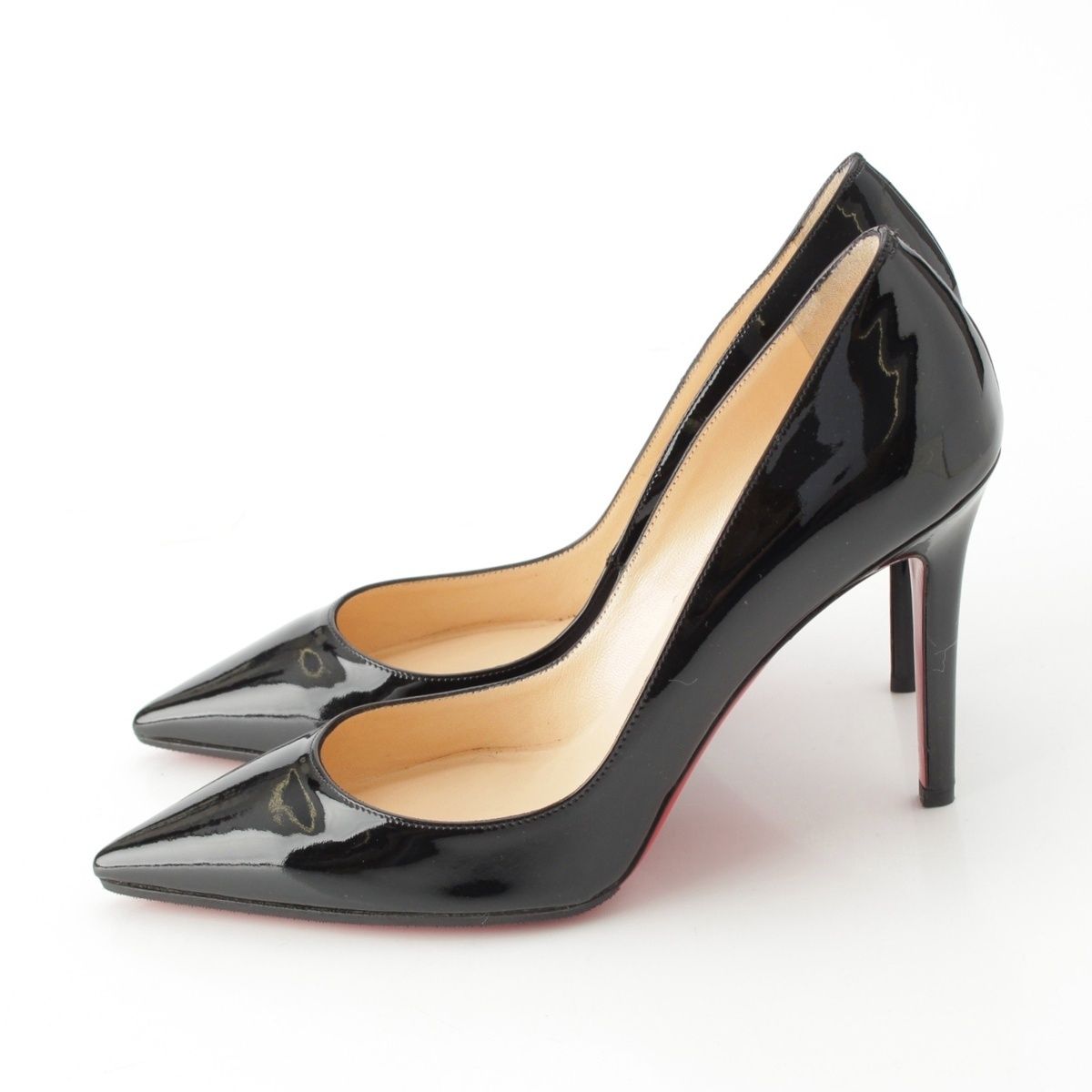 美品 クリスチャンルブタン パテントレザー ラウンドトゥヒール ハイヒール 37 楽天市場】クリスチャンルブタン Christian Louboutin パテントレザー