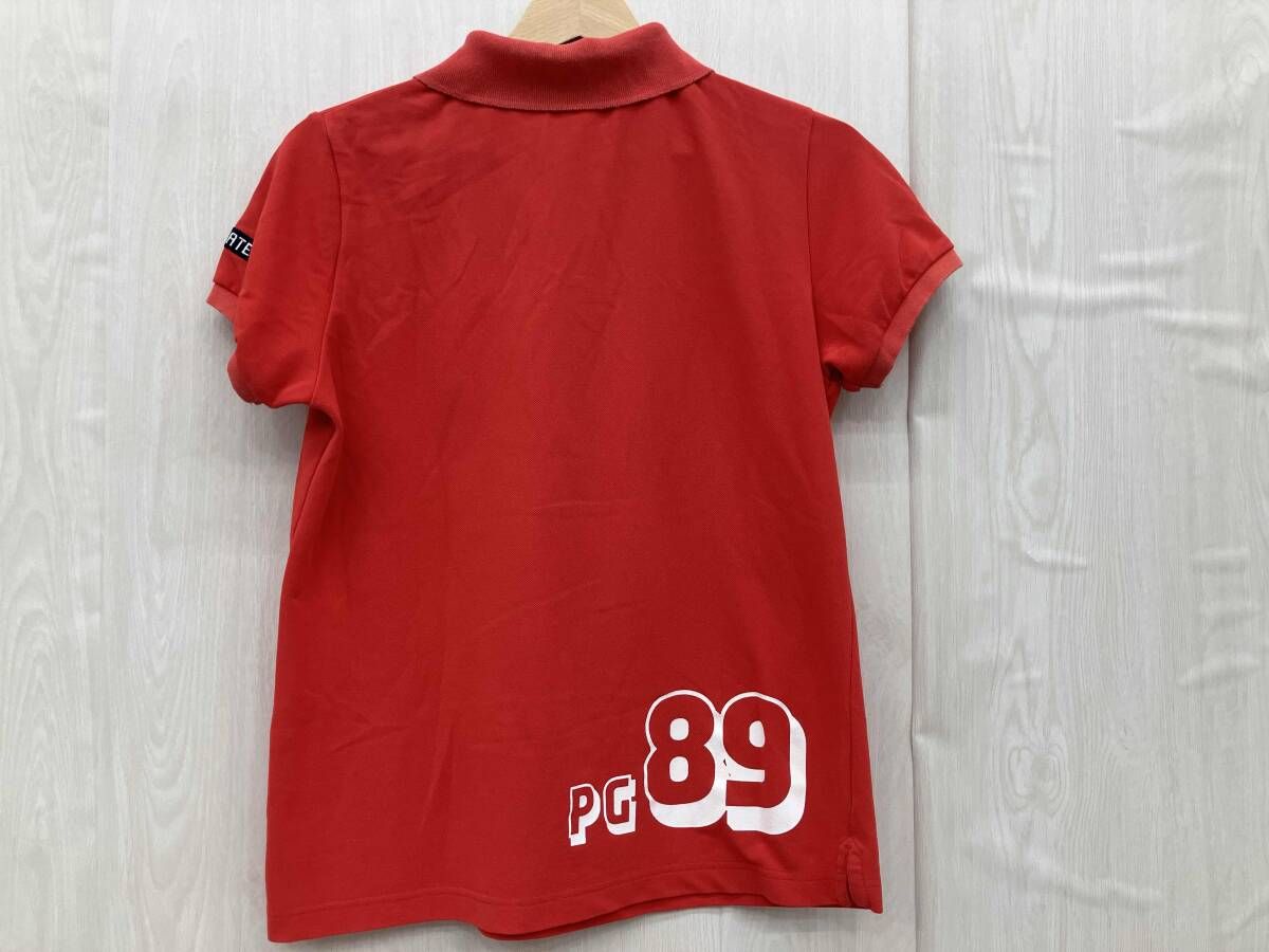 PEARLY GATES パーリーゲイツ ポロシャツ レディース 赤ポロシャツ