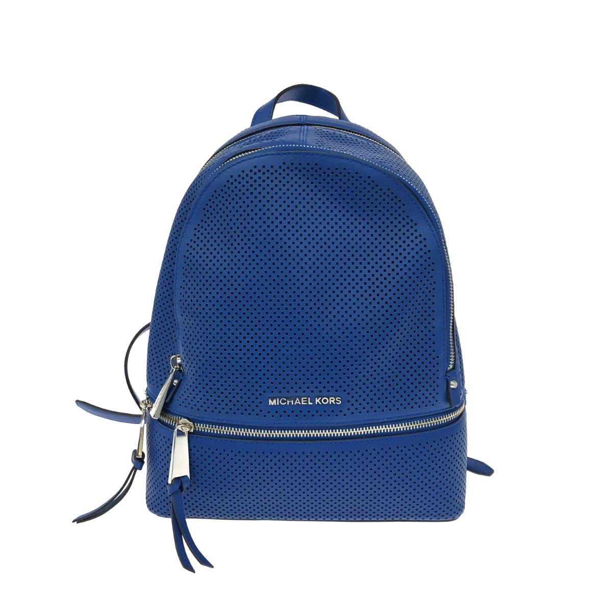 MICHAEL KORS マイケルコース リュック レザー ブルー レディース