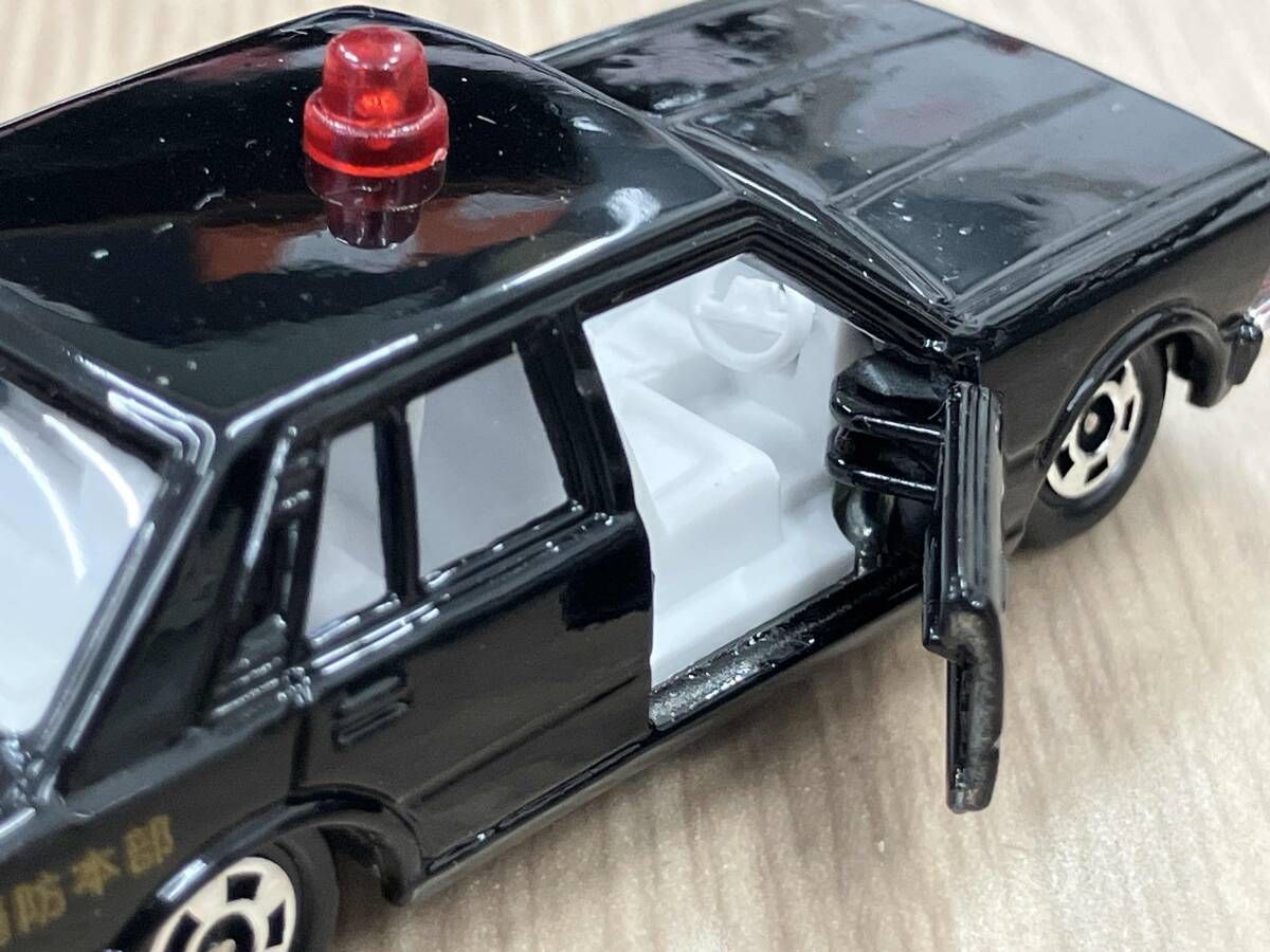 トミカ ニッサン セドリック 280E ブロアム 消防指令車 黒 白シート 1H