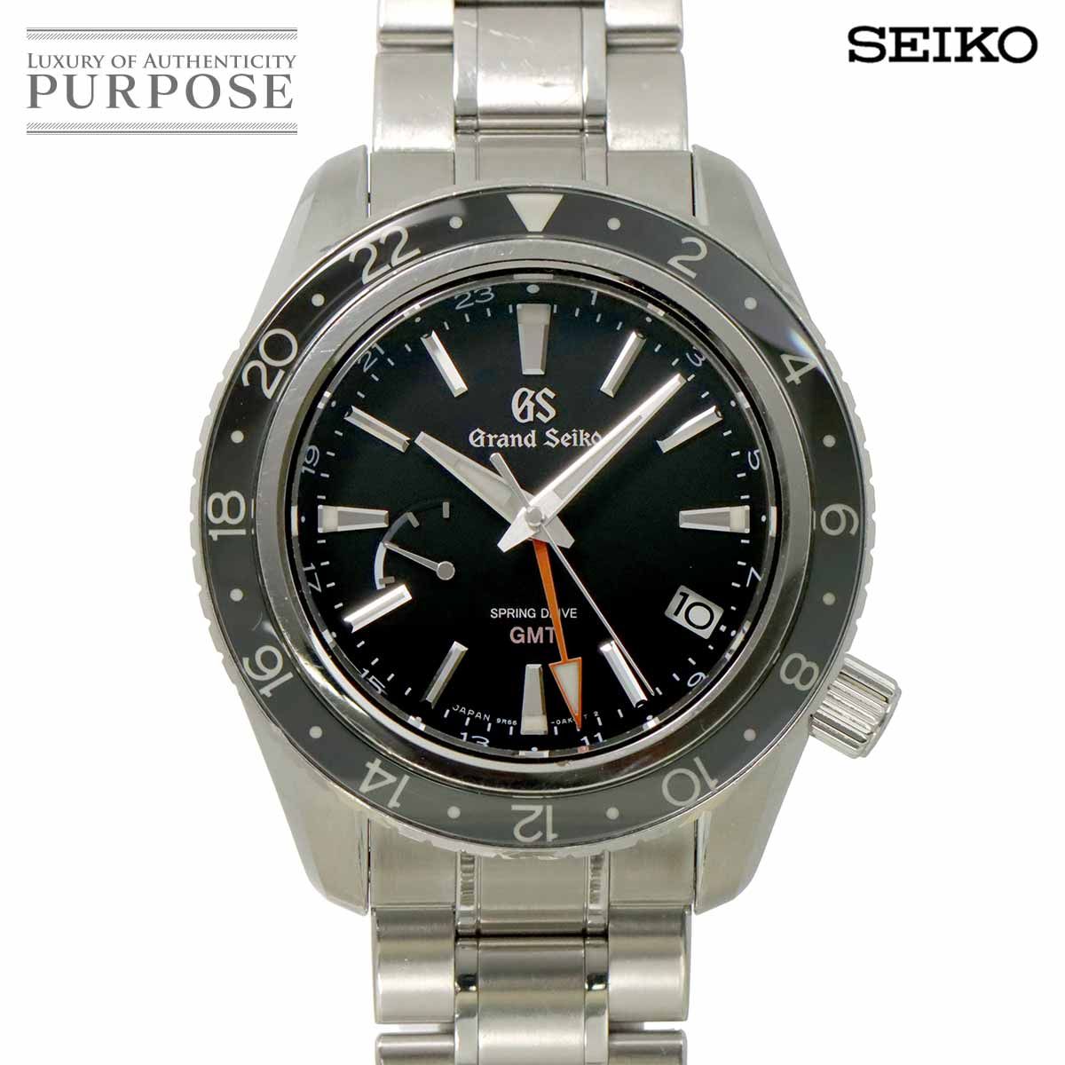 グランドセイコー GRAND SEIKO スプリングドライブ GMT SBGE 201 マスターショップ 9 R 66-0 AA 0 デイト 自動巻き Spring Drive