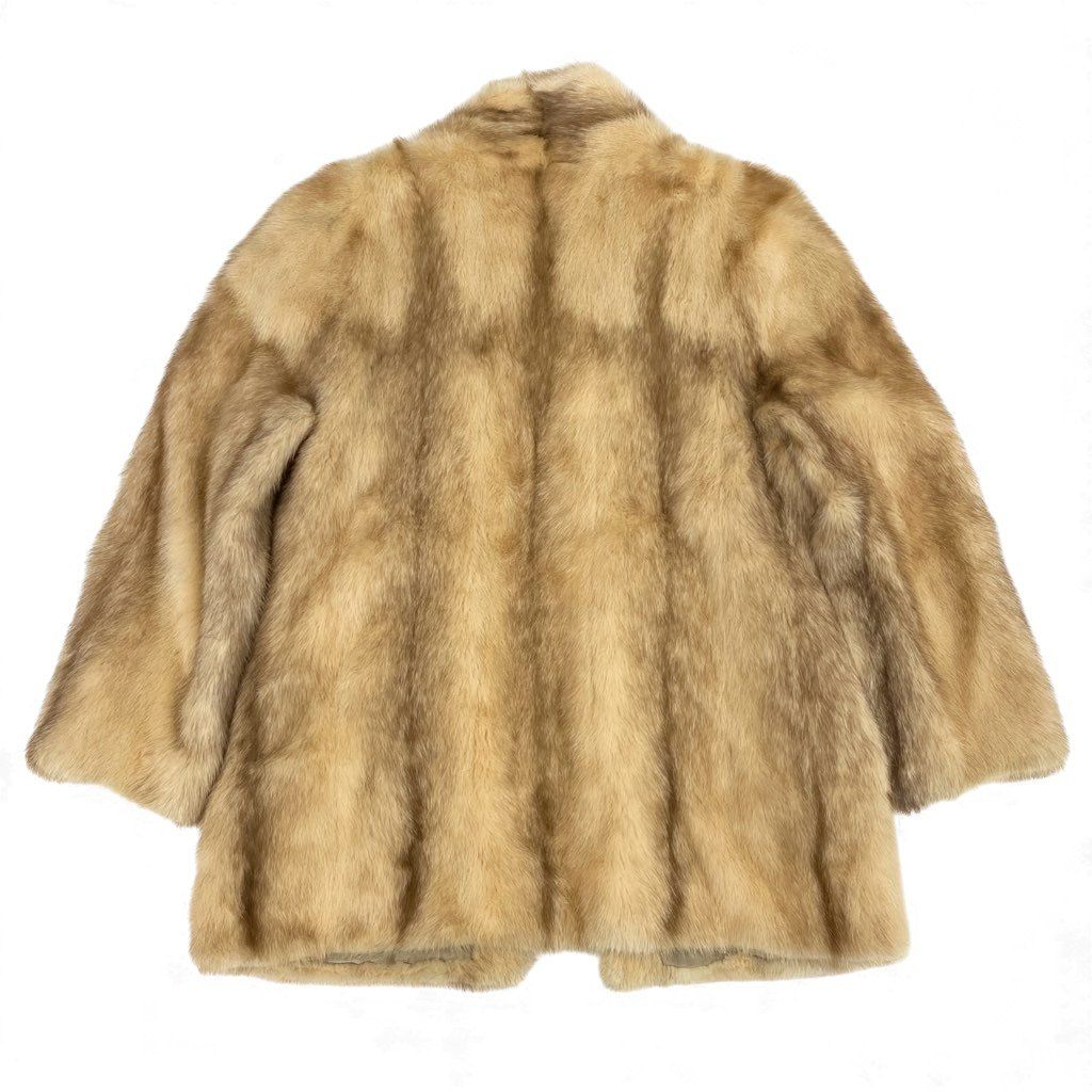 25L15 クロスミンク ファーコート サイズ11号 クリーム系 本毛皮
