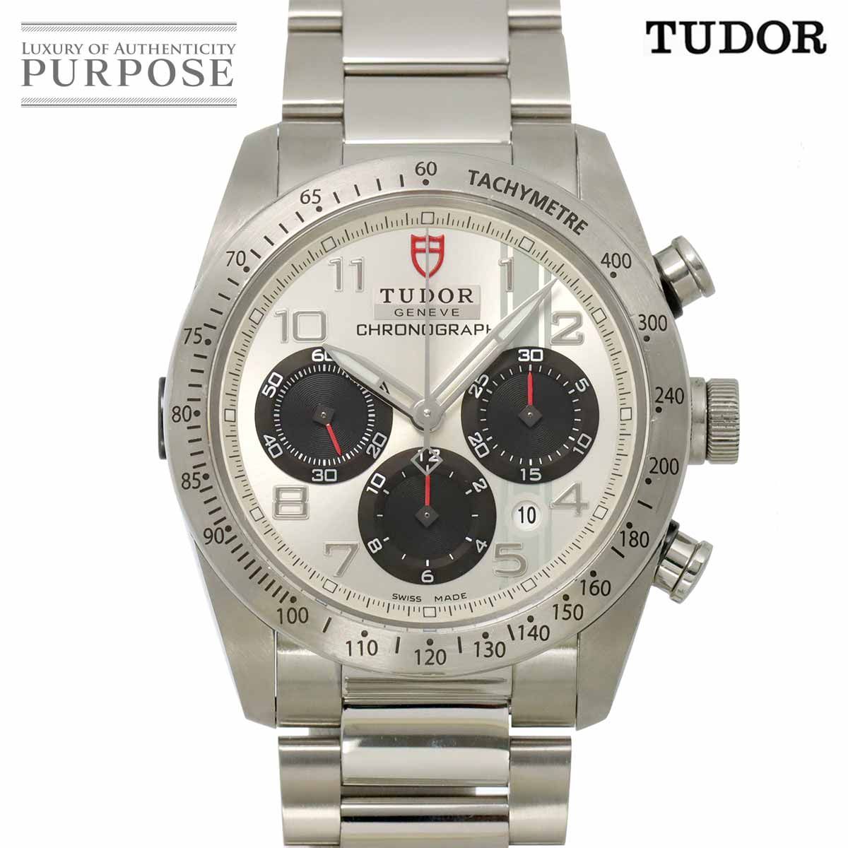 チューダー チュードル TUDOR ファストライダー 42000 クロノグラフ メンズ 腕時計 デイト シルバー オートマ 自動巻き Fastrider